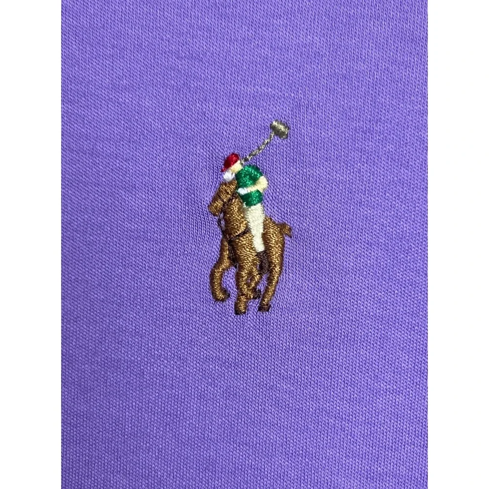 Polo Ralph Lauren Polo Shirt Mens XL Purple Classic Fit Pony Logo Luxury EO7